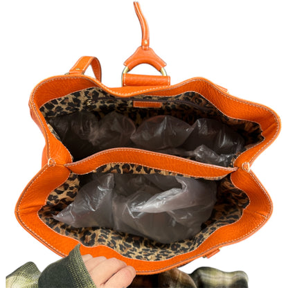 Dolce &amp; Gabbana Orange Leather Handbag DO22