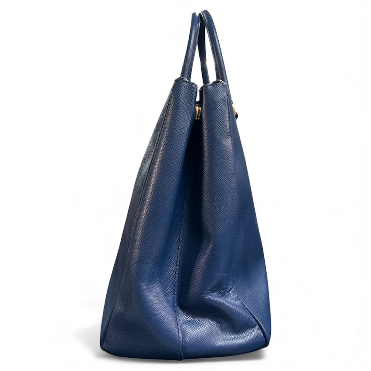 PRADA Navy Leather Business Bag PR151