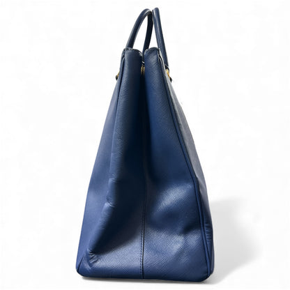 PRADA Navy Leather Tote Bag PR156