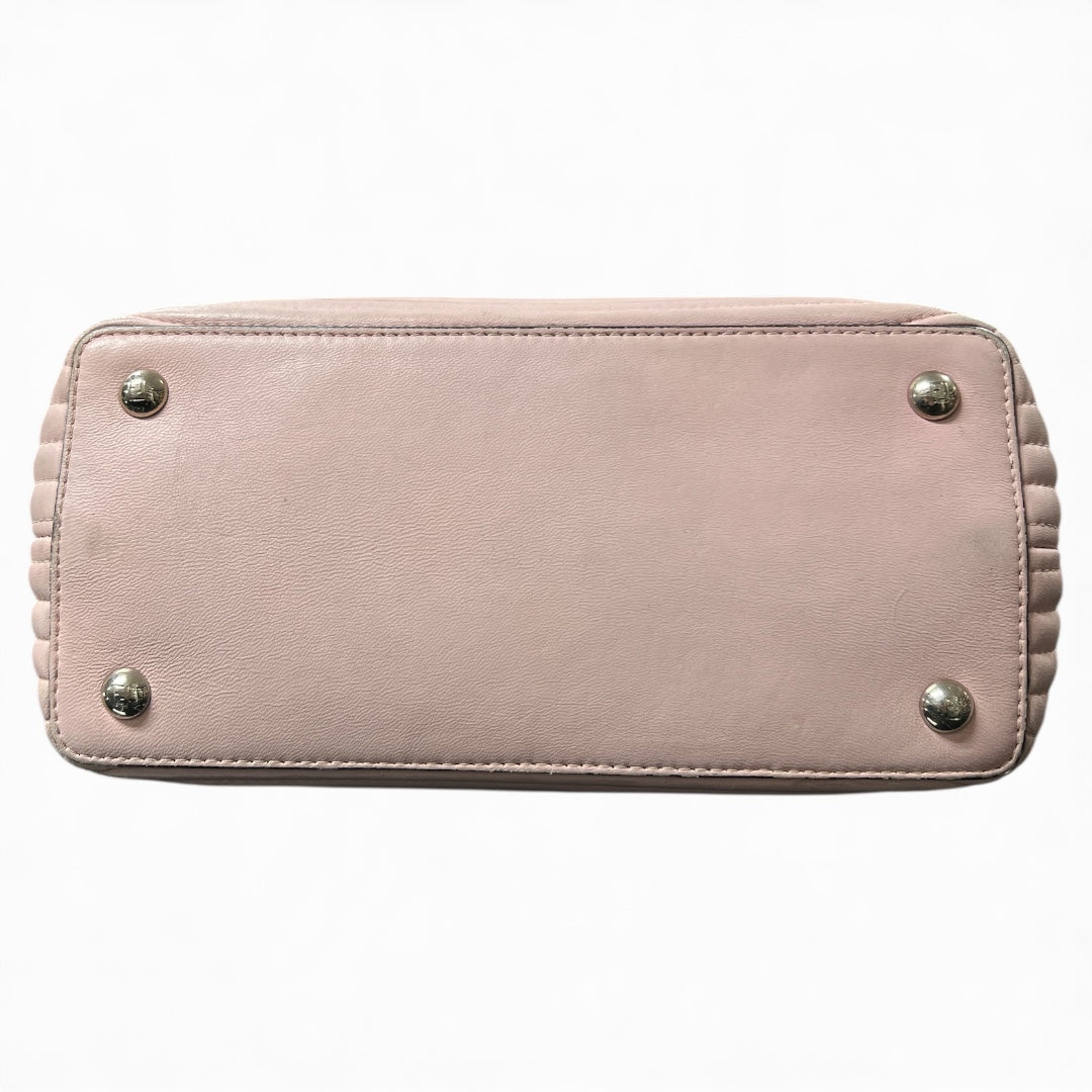 FENDI Pink Quilted Shoulder Bag FE347
