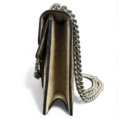 GUCCI GG Pattern Shoulder Bag Beige GU518