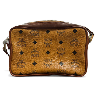 MCM Leather Sacoche Brown MC88