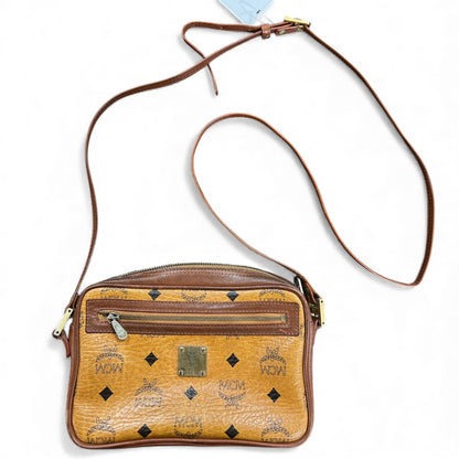 MCM Leather Sacoche Brown MC88