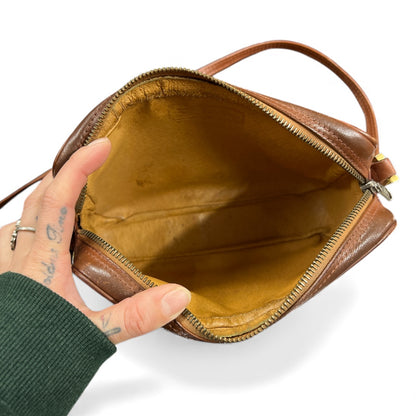 MCM Leather Sacoche Brown MC88