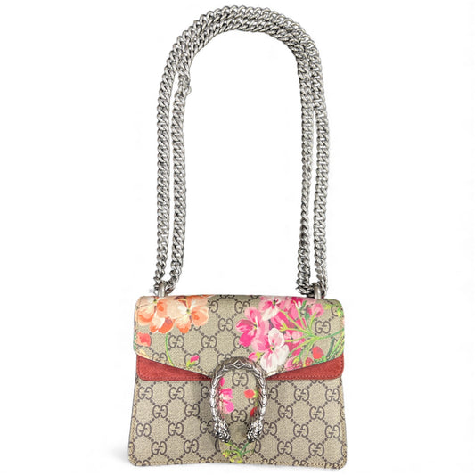 GUCCI Floral Print Shoulder Bag Gu521