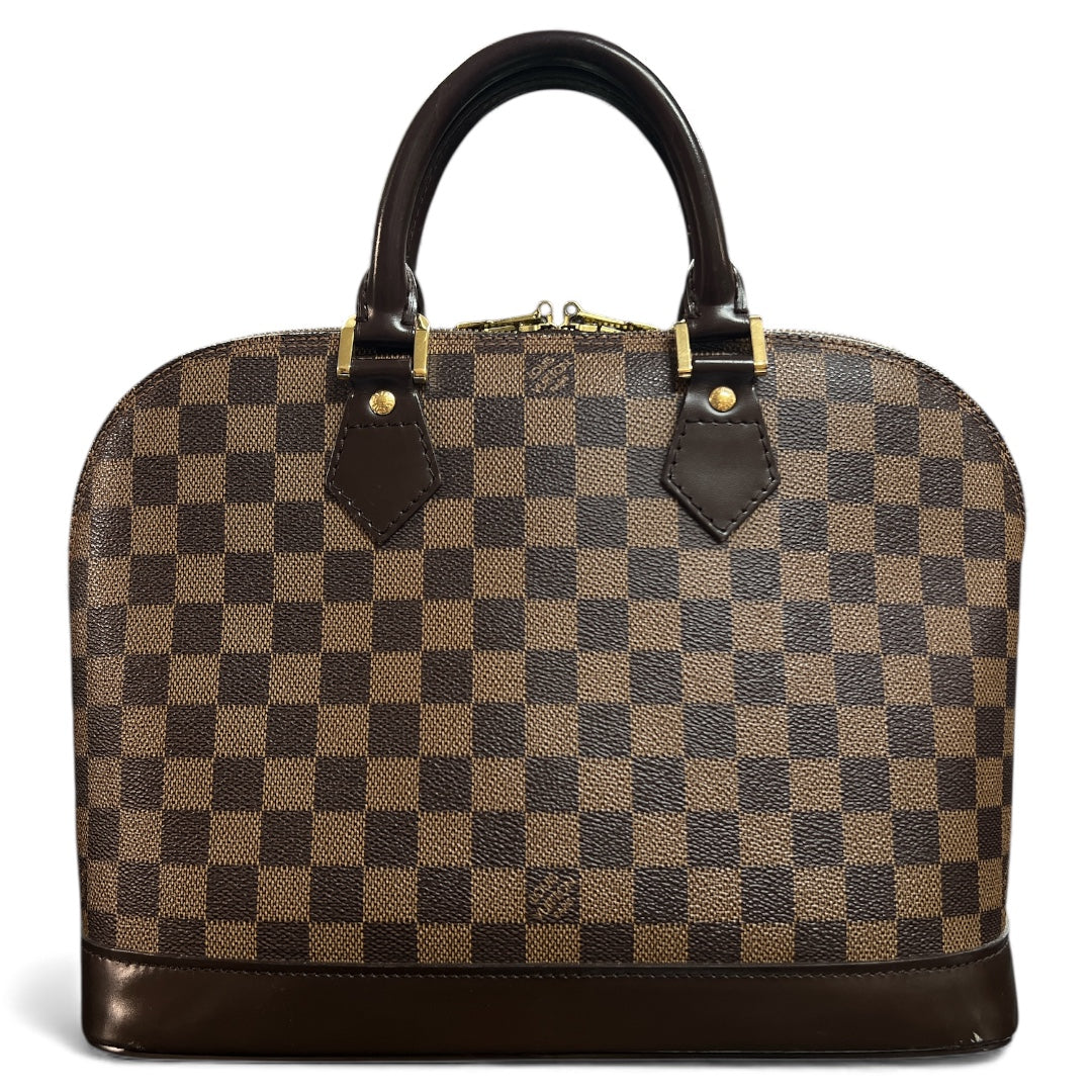 LOUIS VUITTON Damier Pattern Leather Handbag LO2115