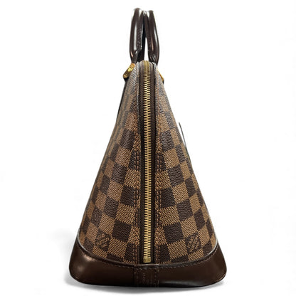 LOUIS VUITTON Damier Pattern Leather Handbag LO2115