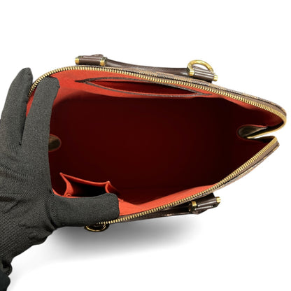 LOUIS VUITTON Damier Pattern Leather Handbag LO2115