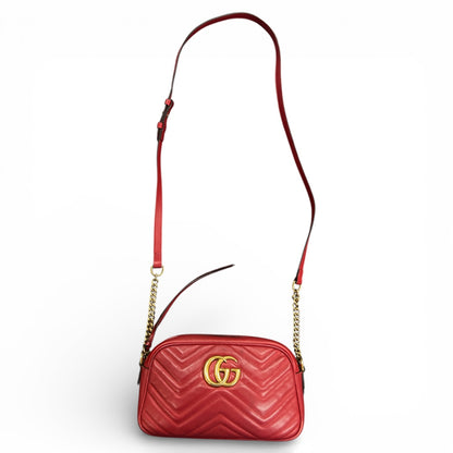 GUCCI GG Marmont Chain Shoulder Bag Gu530