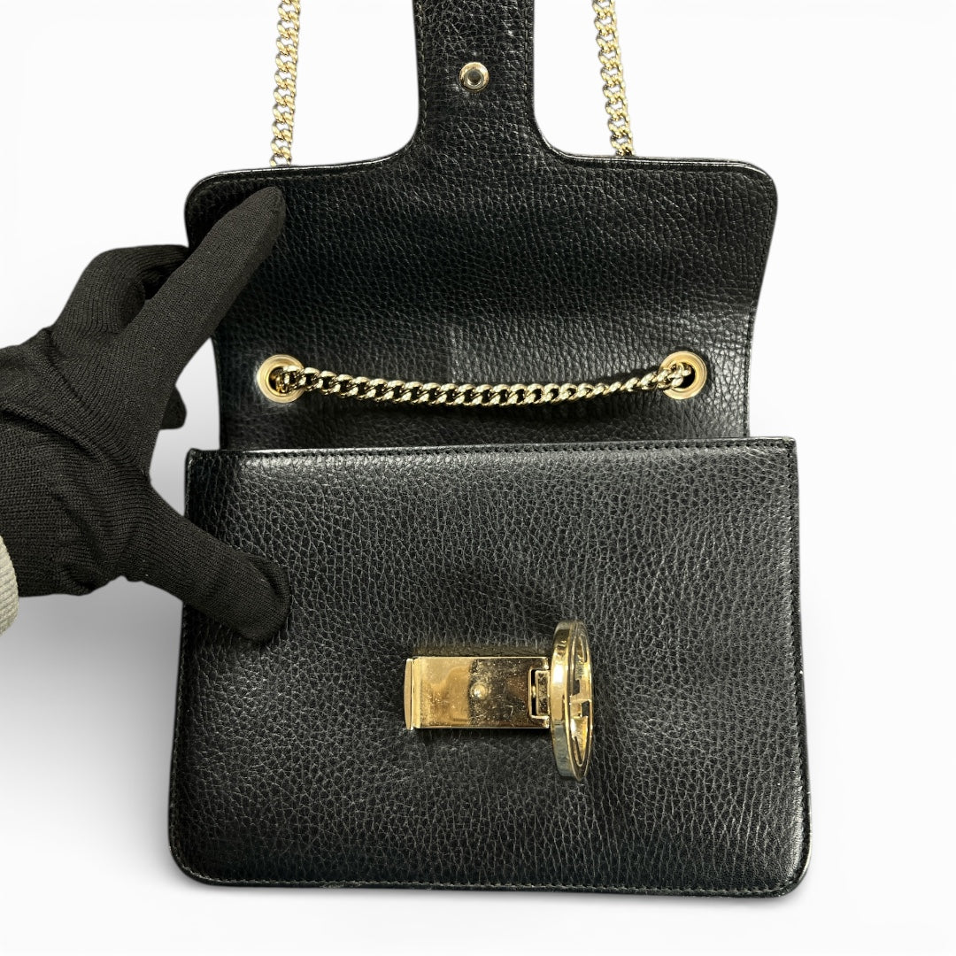 GUCCI Black Chain Wallet Gu513