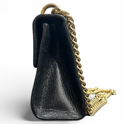 GUCCI Black Leather B-Star Shoulder Bag Gu508