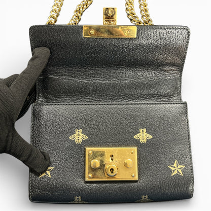 GUCCI Black Leather B-Star Shoulder Bag Gu508