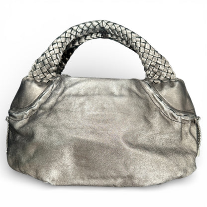 Ferragamo Leather Handbag Medium Size Braided Handle Fe339