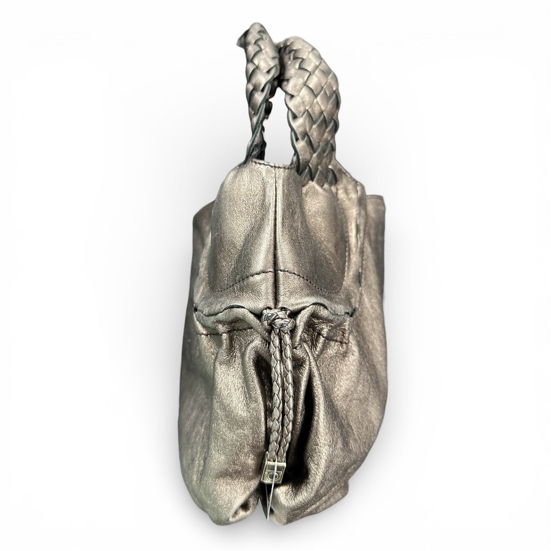 Ferragamo Leather Handbag Medium Size Braided Handle Fe339