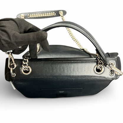 FENDI Black Leather 3-Way Bag FE333
