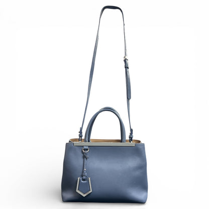 FENDI Dark Blue Leather Handbag FE332