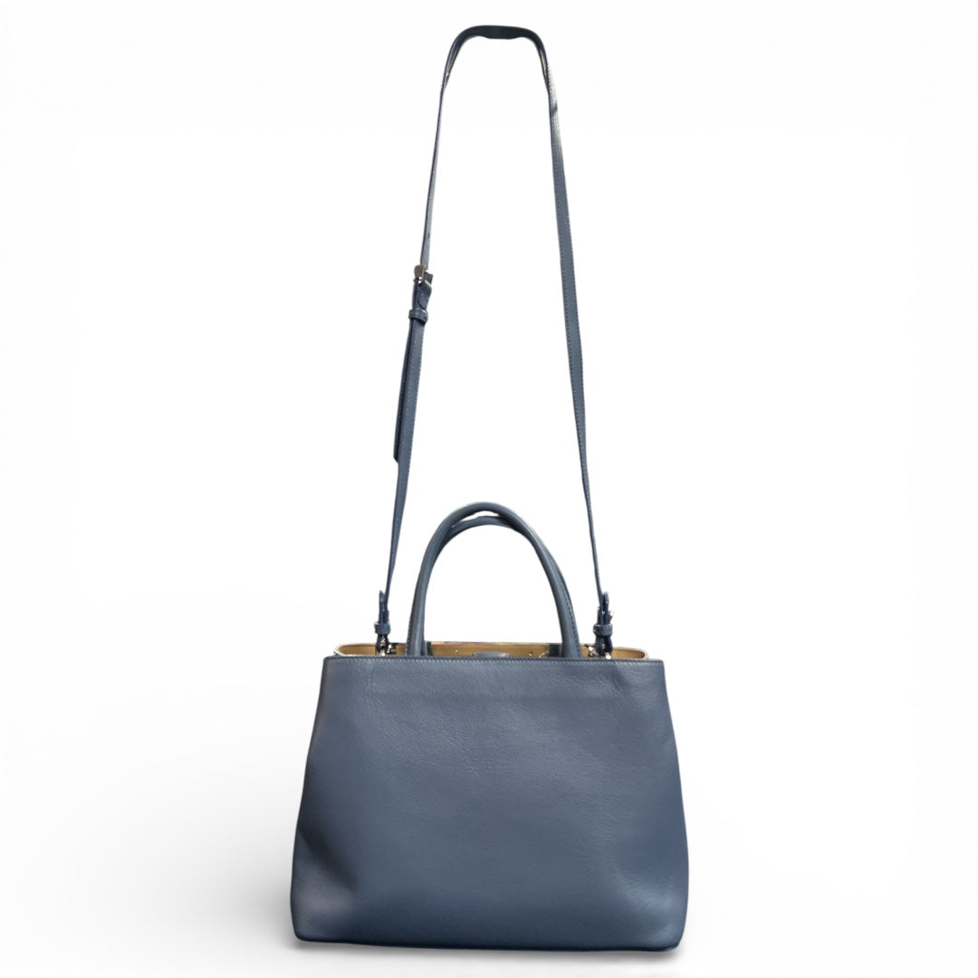 FENDI Dark Blue Leather Handbag FE332