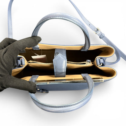 FENDI Dark Blue Leather Handbag FE332