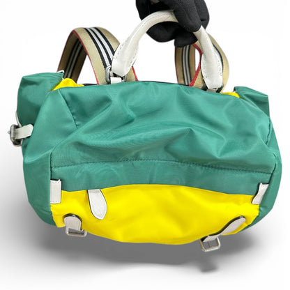 BURBERRY Backpack Yellow/Green BU952