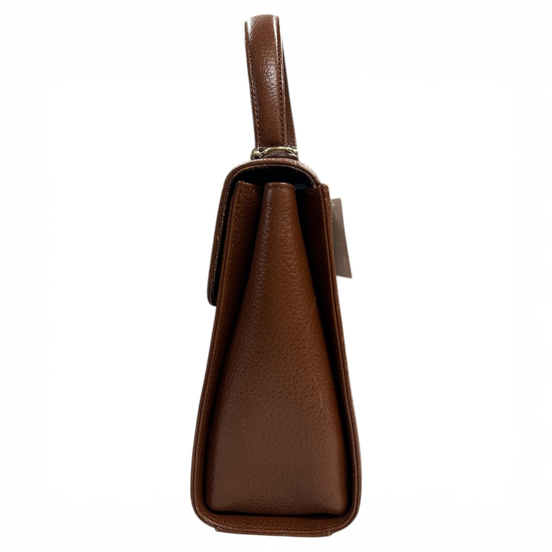 Burberry Brown  Leather 2-Way Shoulder Handbag BU1005