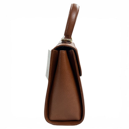 Burberry Brown  Leather 2-Way Shoulder Handbag BU1005