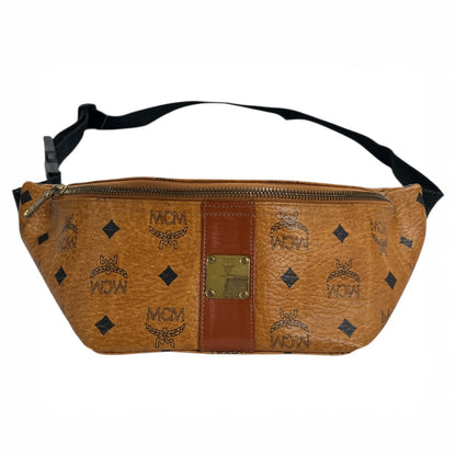 MCM Body Bag Leather Brown MC181