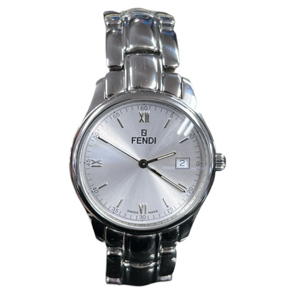 FENDI Orologi 210G 032-716 Stainless Steel Quartz Watch Silver Dial ER112