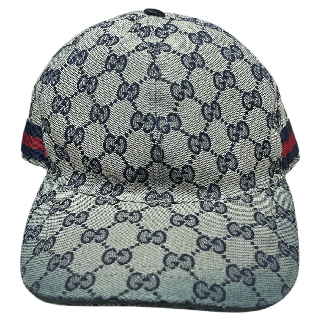 GUCCI GG Supreme Web Stripe Baseball Cap  GU559