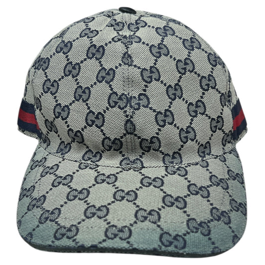 GUCCI GG Supreme Web Stripe Baseball Cap  GU559
