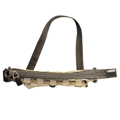 GUCCI GG Canvas Crossbody Shoulder Bag Beige  GU560