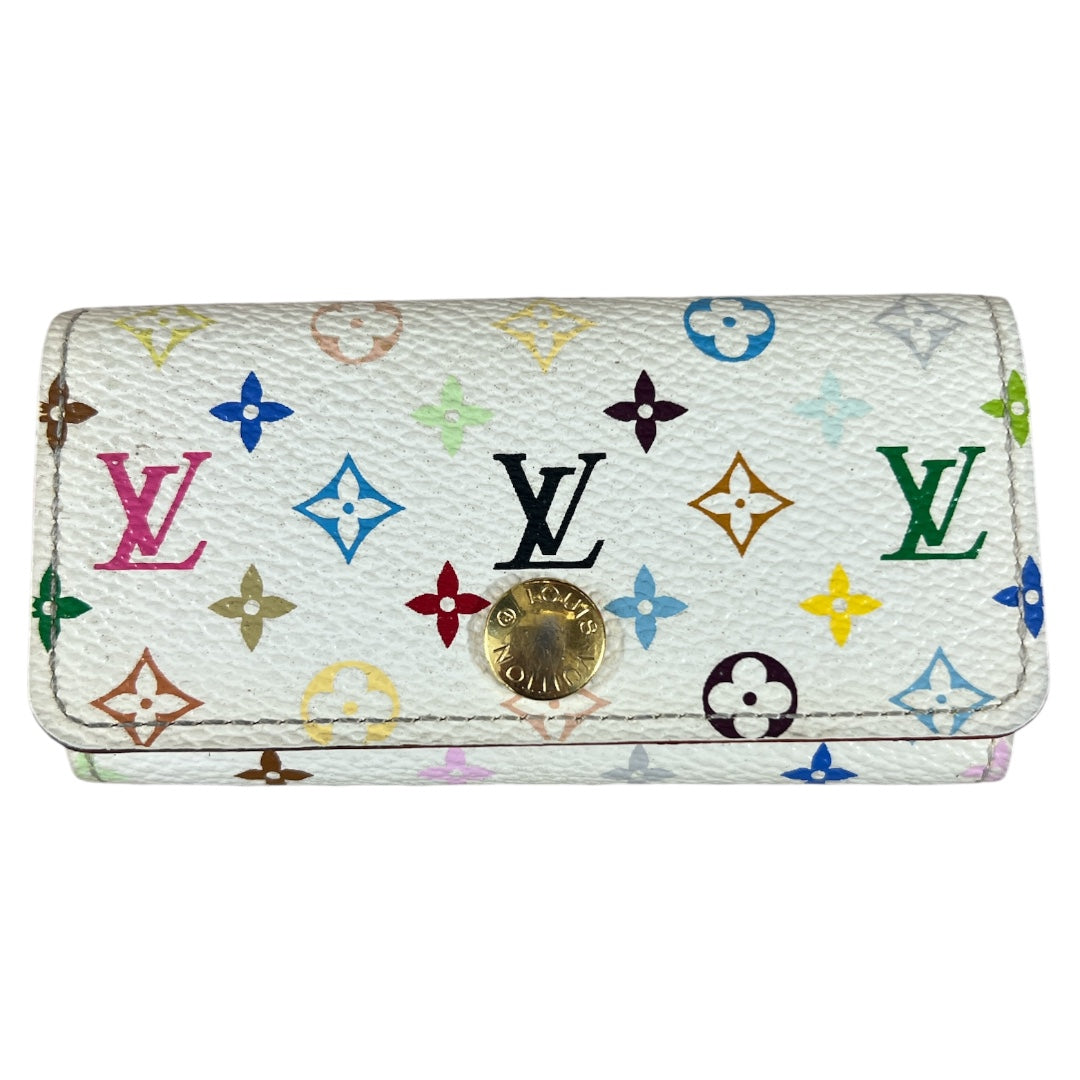 LOUIS VUITTON Monogram Multicolor Key Case White  LO2179