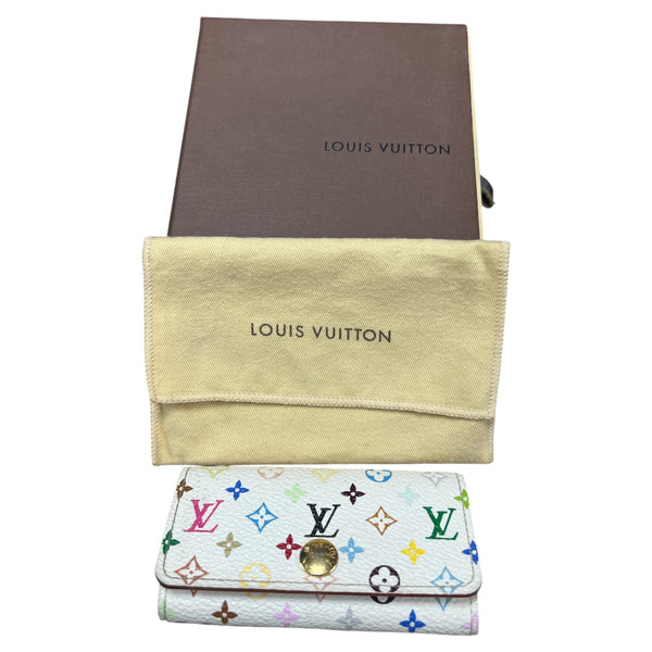 LOUIS VUITTON Monogram Multicolor Key Case White LO2179