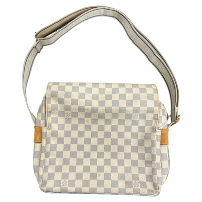 LOUIS VUITTON Damier Azur Naviglio Messenger Shoulder Bag LO2180
