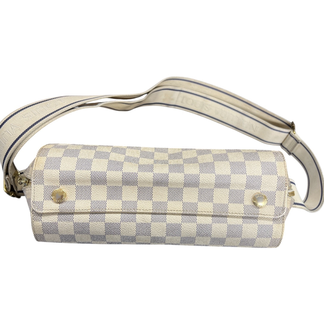 LOUIS VUITTON Damier Azur Naviglio Messenger Shoulder Bag LO2180