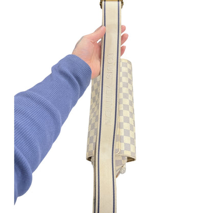 LOUIS VUITTON Damier Azur Naviglio Messenger Shoulder Bag LO2180