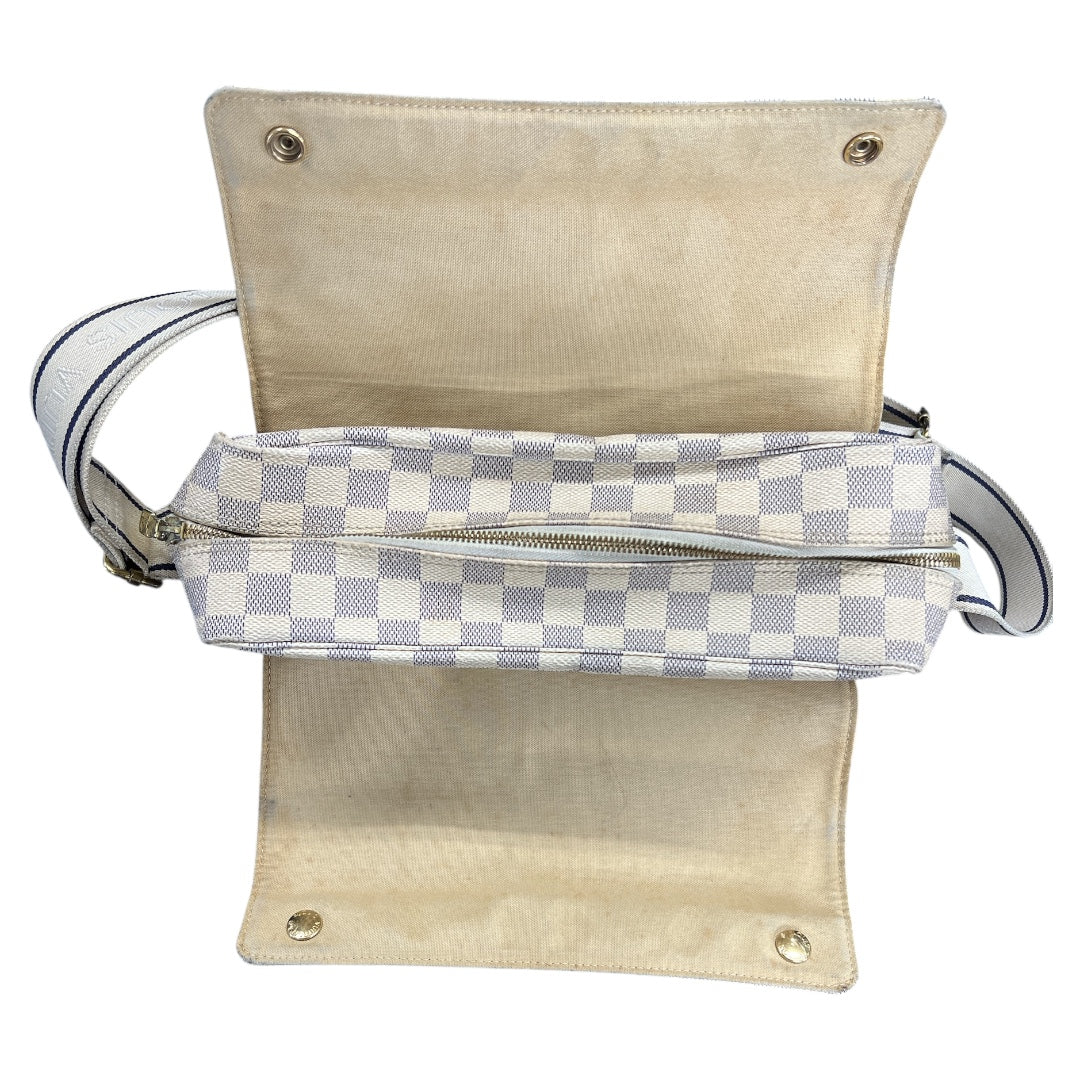 LOUIS VUITTON Damier Azur Naviglio Messenger Shoulder Bag LO2180