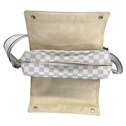 LOUIS VUITTON Damier Azur Naviglio Messenger Shoulder Bag LO2180