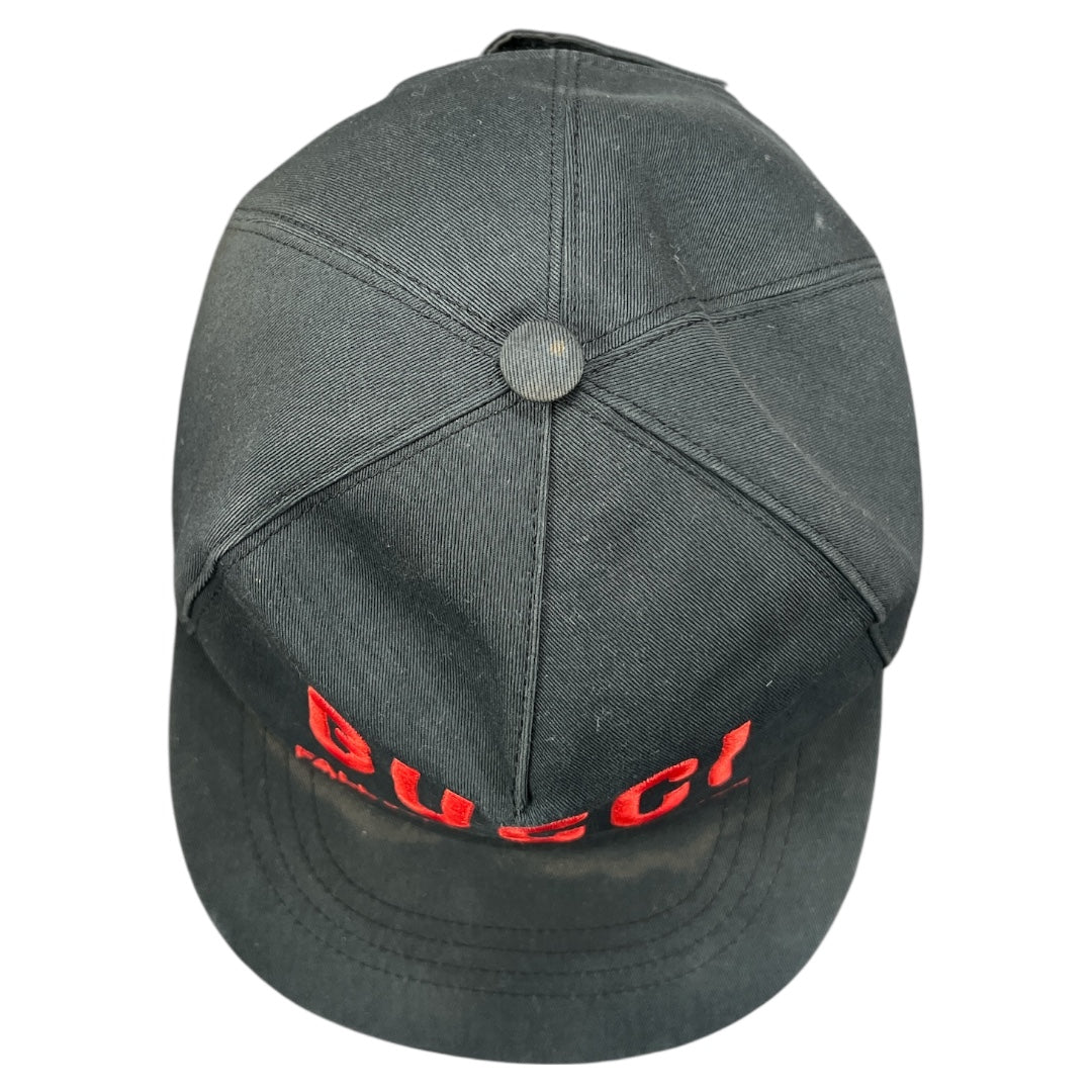 GUCCI Logo Baseball Cap Black Fall Winter 2019 Adjustable Gu542