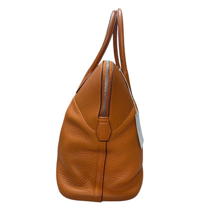 HERMES Bolide 31 Orange Taurillon Leather Gold Hardware Handbag  HE434