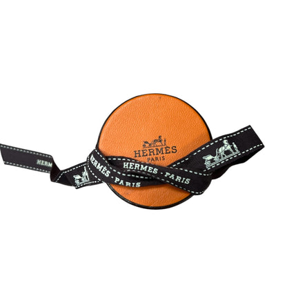 HERMES Twilly Carres Volants Silk Scarf Cream Blue Multicolor  HE437