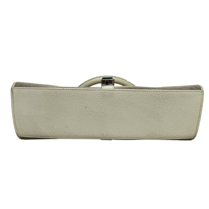 GUCCI Jackie Canvas Leather Hobo Shoulder Bag Beige  GU563