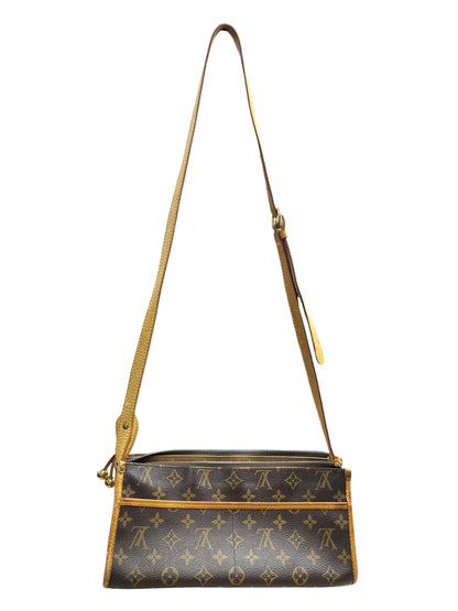 LOUIS VUITTON Monogram Popincourt Long Shoulder Bag Brown Canvas LO2269