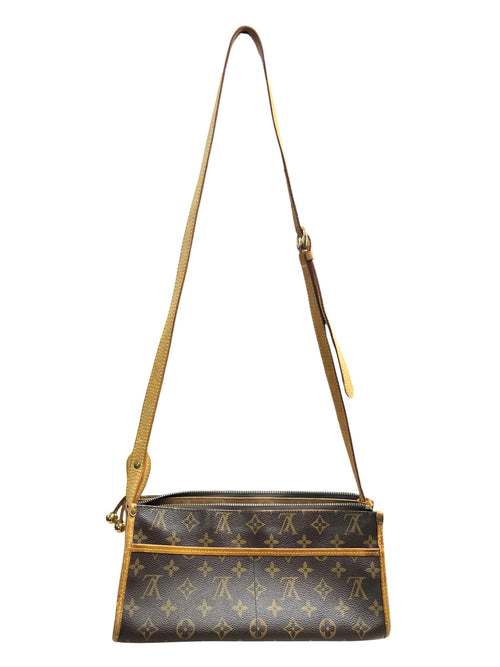 LOUIS VUITTON Monogram Popincourt Long Shoulder Bag Brown Canvas LO2269