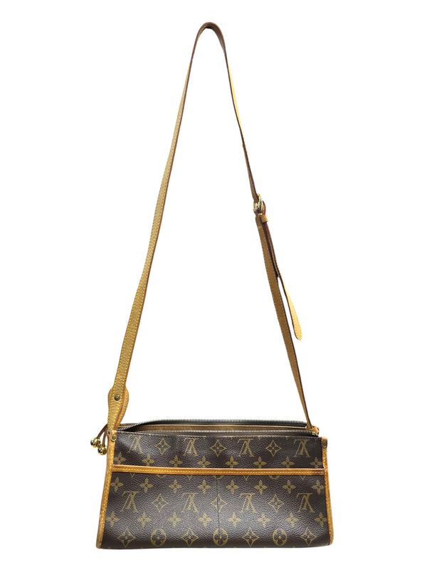 LOUIS VUITTON Monogram Popincourt Long Shoulder Bag Brown Canvas LO2269
