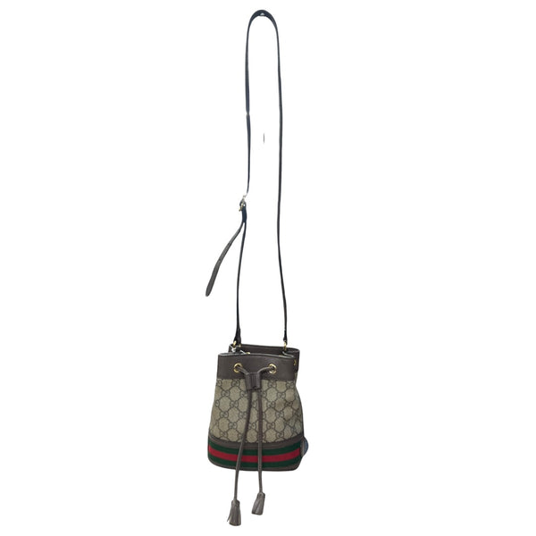 GUCCI Ophidia Mini Bucket Bag GG Supreme Shoulder Bag  GU589