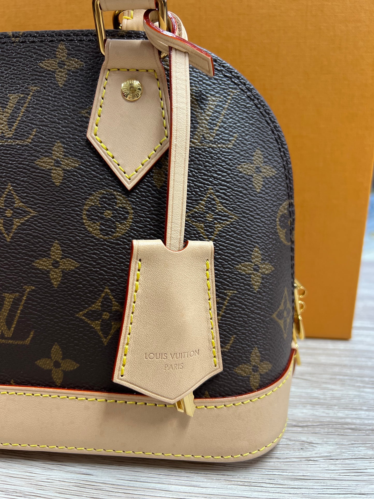 LOUIS VUITTON Monogram Alma BB 2-Way Shoulder Bag Handbag Brown Canvas LO2245