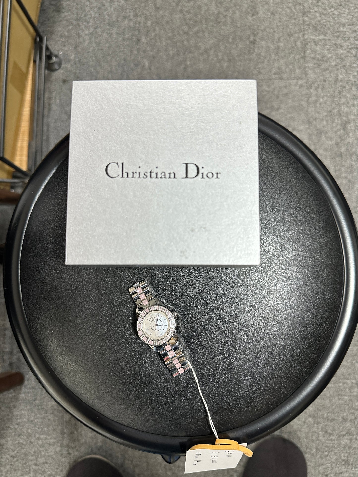 Christian Dior Christal CD112111 Pink Crystal White Mother of Pearl Dial 27mm Ladies Watch - ER12