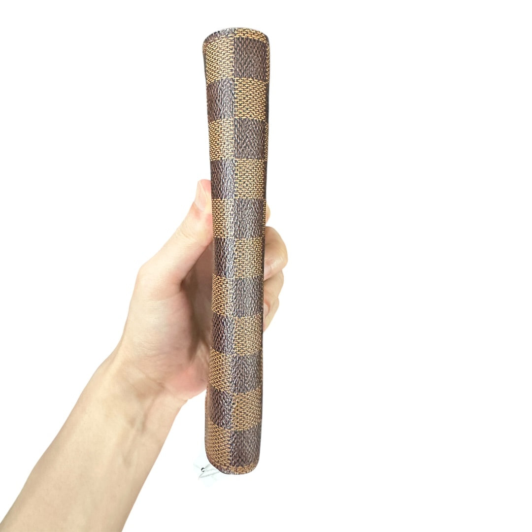 Authentic Louis Vuitton Damier Ebene Canvas Sarah Flap Long Wallet LO2155