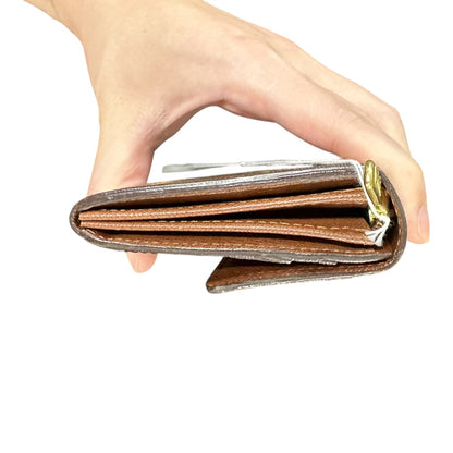 Authentic Louis Vuitton Monogram Canvas Sarah Flap Long Wallet LO2157