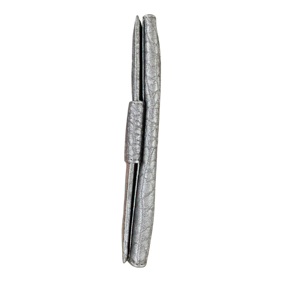 Authentic Bvlgari Leoni Lion Head Metallic Leather Long Wallet BV57